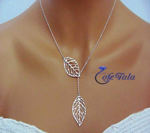 Leaf design necklace گردنی برگی